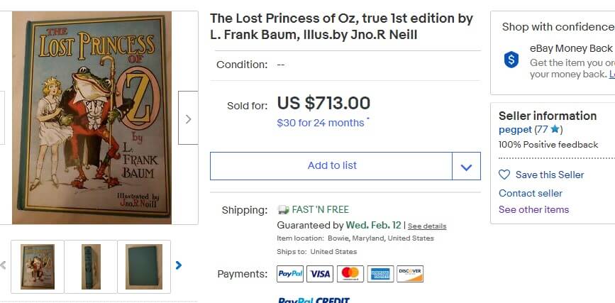 The Lost Princess of Oz books