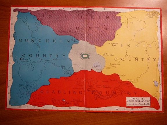 Wizard of Oz > Publicity, Promo > Rare Marvelous Land of Oz map, 1920 ...