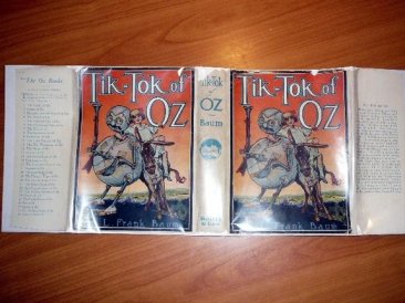 Original dust jacket for Tik-Tok of Oz - $64.9900